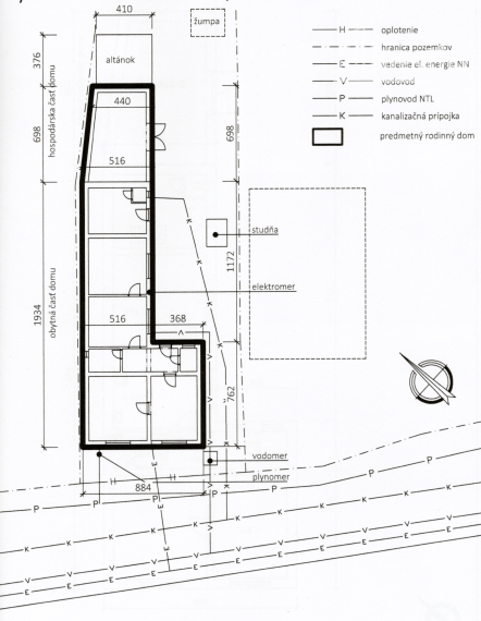 1 992 m² pozemok + rodinný dom pri Trenčíne